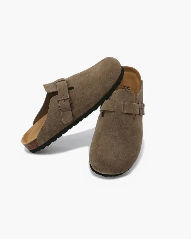 Old Money Wildleder Clogs – Eleganter Komfort