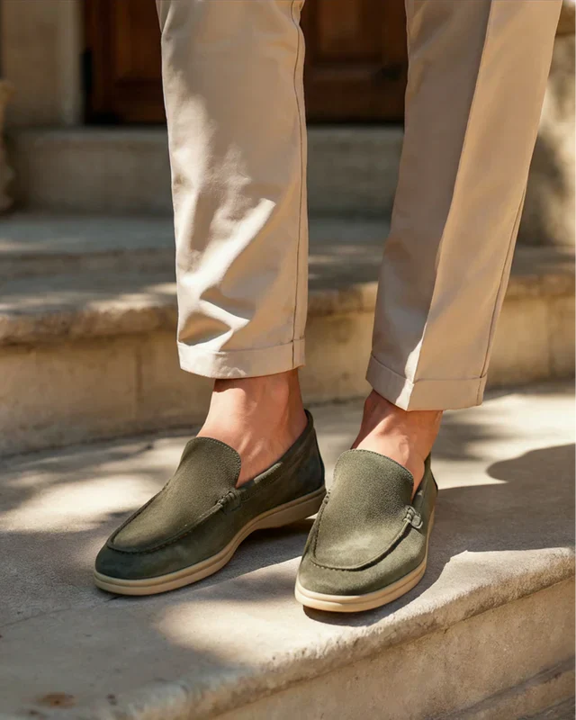 Old Money Premium Wildleder Loafers – Klassische Eleganz