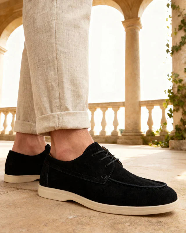 Premium Schnürschuhe aus Wildleder – Edle Eleganz