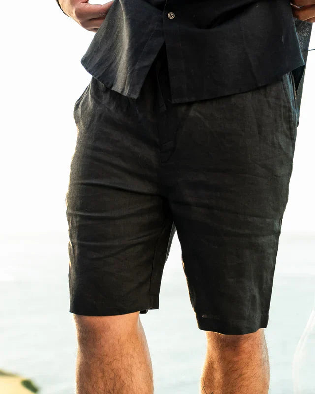 Casablanca – Premium Leinen-Shorts, Old Money Stil