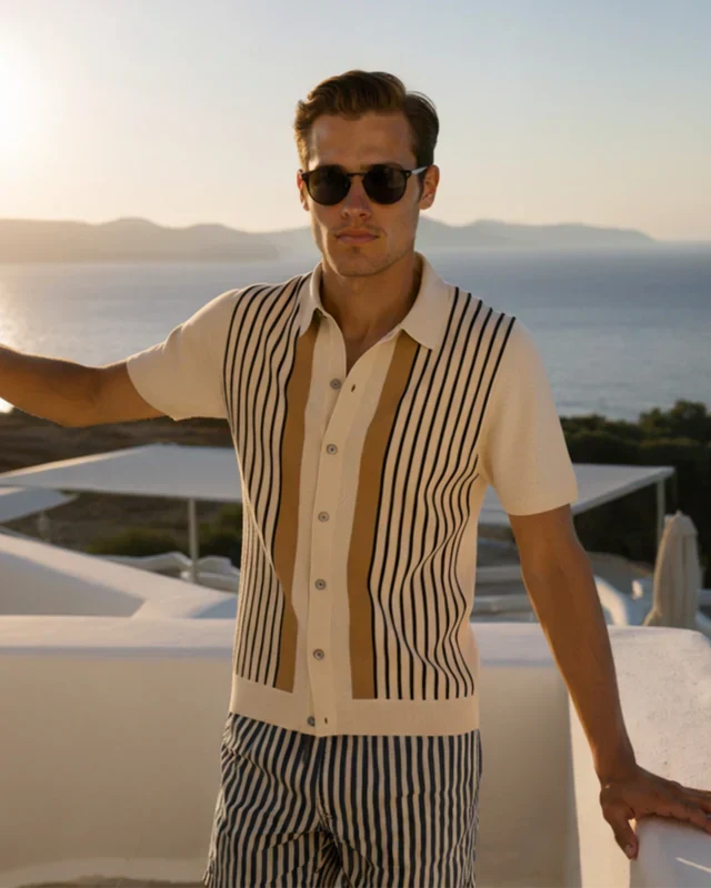 Der Monte-Carlo Strickpolo – Riviera Eleganz