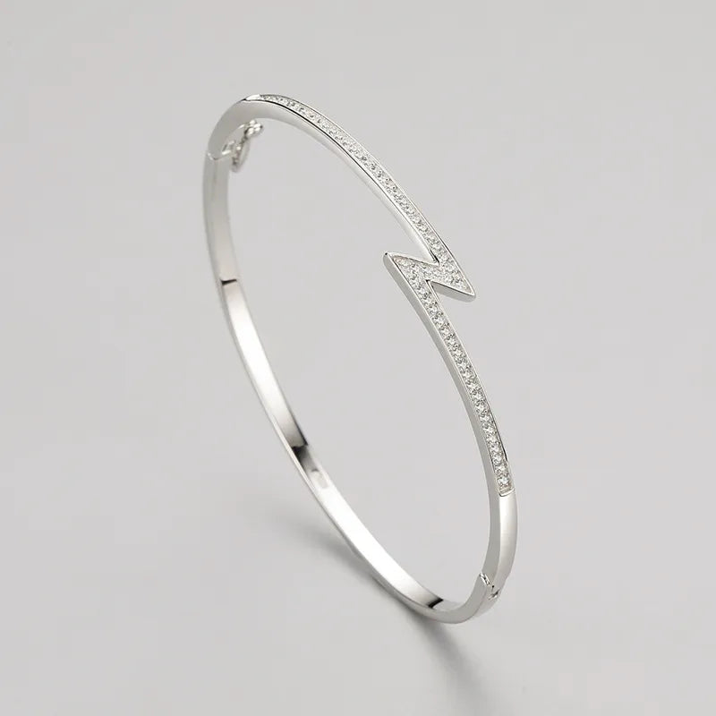 Lightning Glow Armband – 925 Silber, Moderner & Ausdrucksstarker Glanz